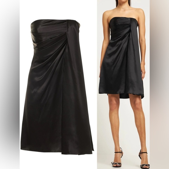 Dolce and Gabbana Off the shoulder silk-satin mini dress US:2-4 - Picture 1 of 9